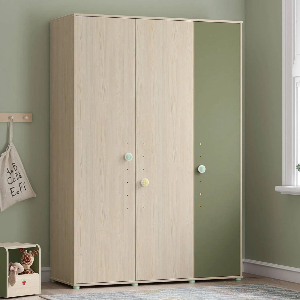 Cilek Montes Natural 3 Doors Wardrobe - Kids Haven