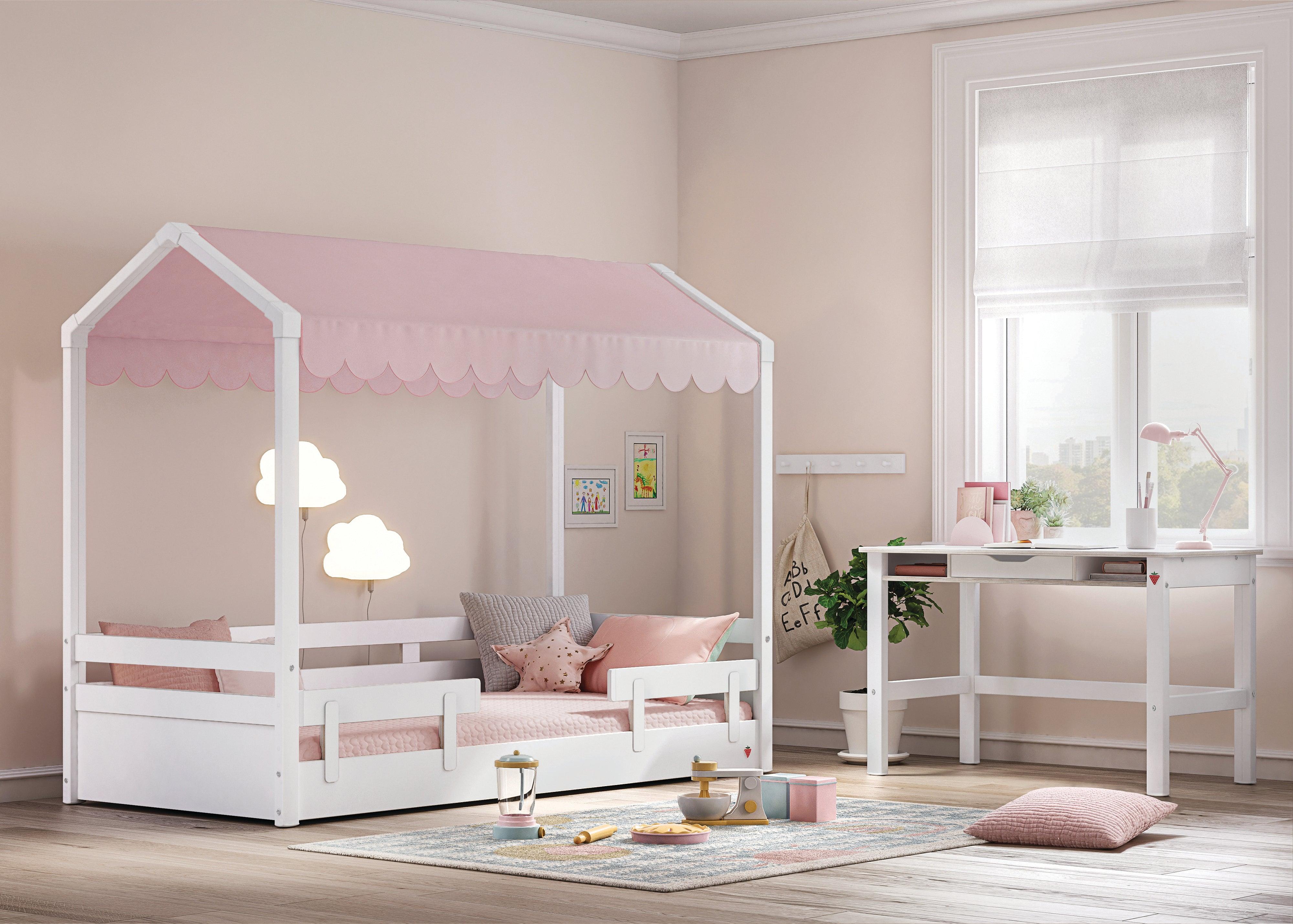 Cilek Montes White Roof Bed (90x200 Cm) - Dual Height - Kids Haven