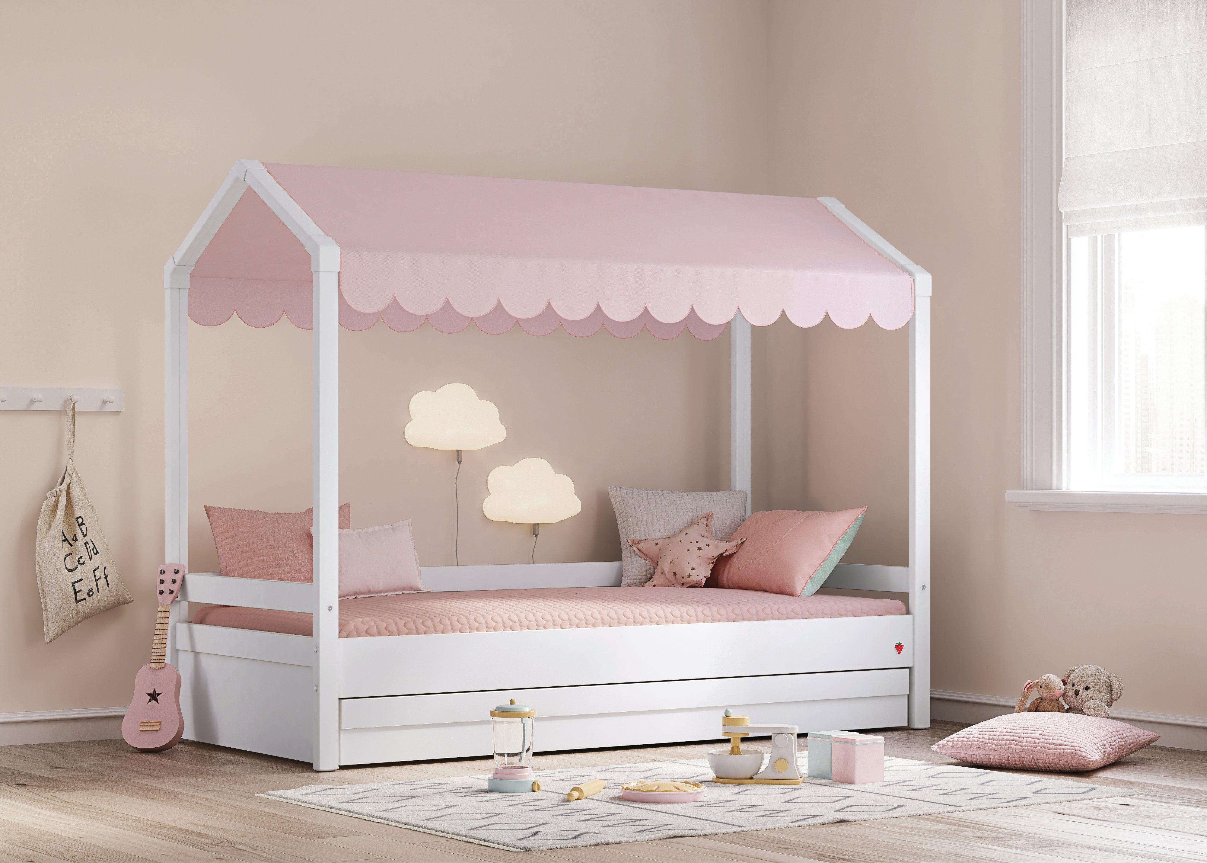 Cilek Montes White Roof Bed (90x200 Cm) - Dual Height - Kids Haven