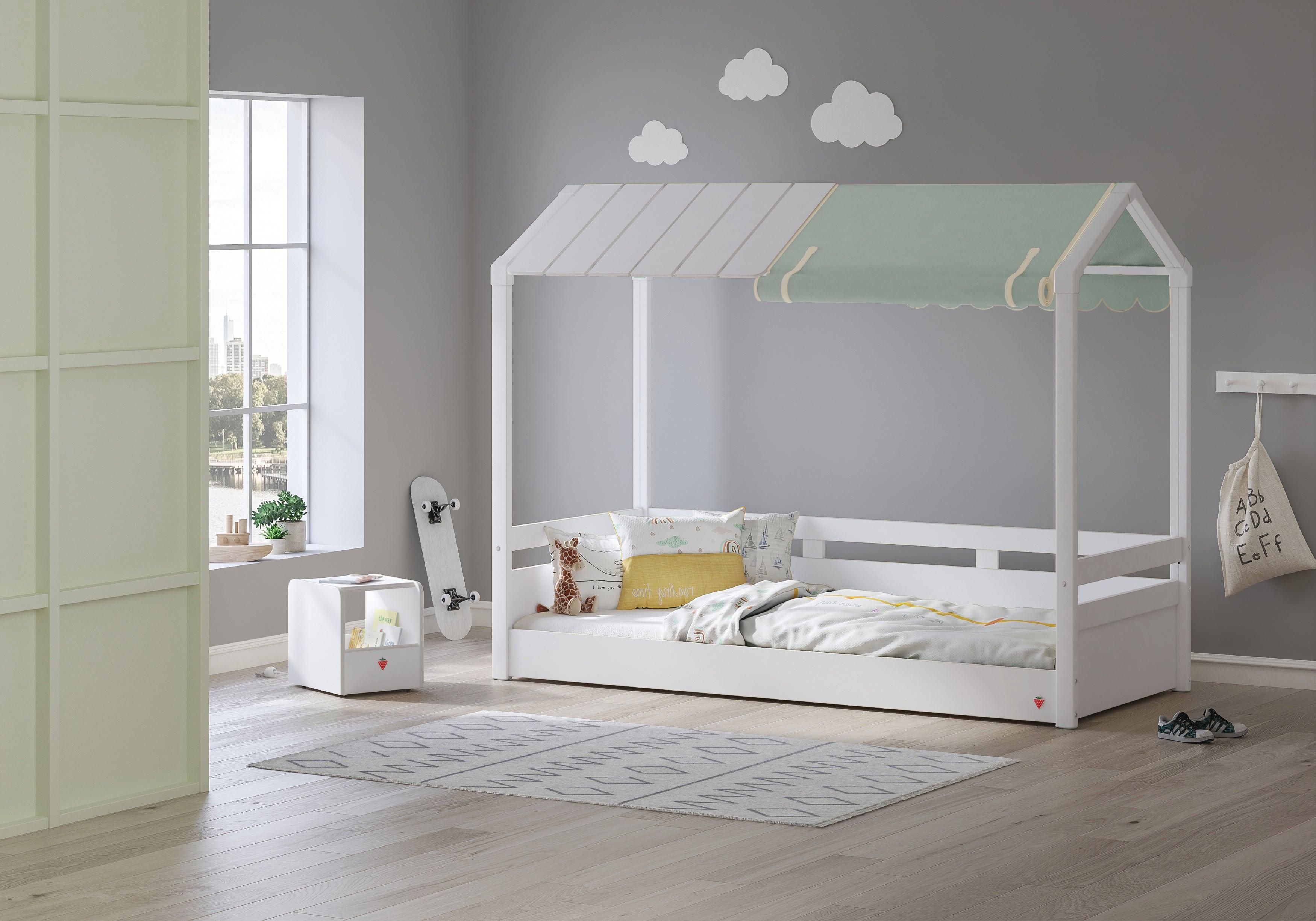 Cilek Montes White Roof Bed (90x200 Cm) - Dual Height - Kids Haven