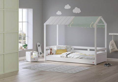 Cilek Montes White Roof Bed (90x200 Cm) - Dual Height - Kids Haven Cilek Montes White Roof Bed (90x200 Cm) - Dual Height - Kids Haven