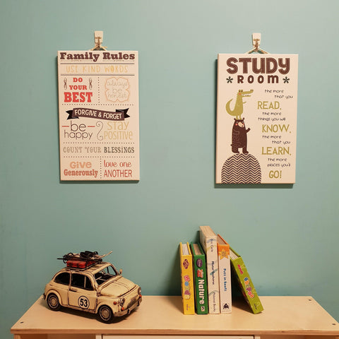 C&F Wooden Me & My House Quote Plaque - Kids Haven C&F Wooden Me & My House Quote Plaque - Kids Haven