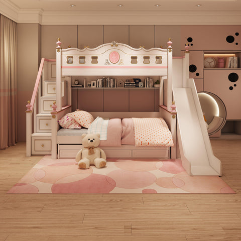 HB Rooms Binary Bunk Bed (1007#P) - Kids Haven HB Rooms Binary Bunk Bed (1007#P) - Kids Haven