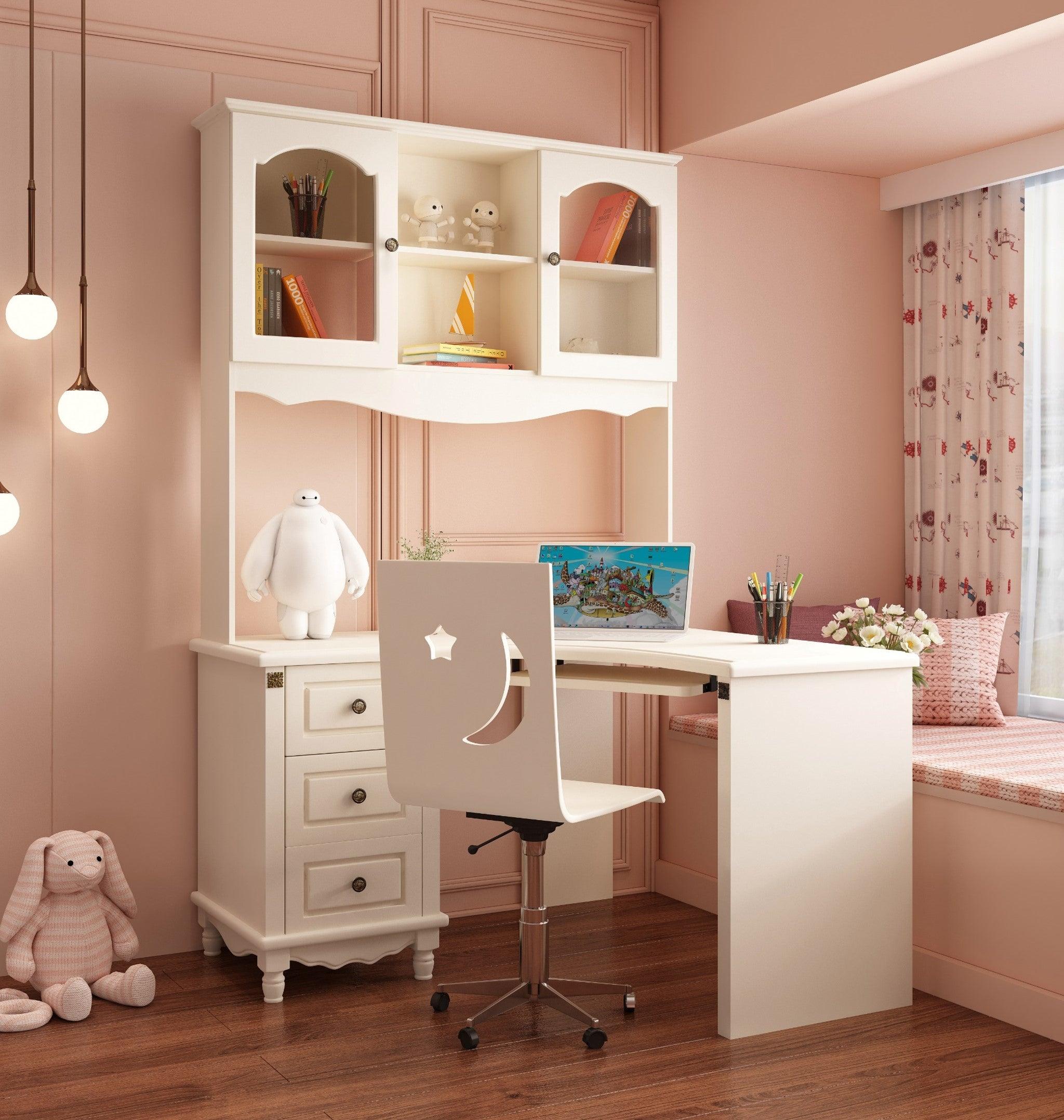 HB Rooms Pure Ivory Study Table (258#) - Kids Haven HB Rooms Pure Ivory Study Table (258#) - Kids Haven