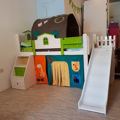Snuggle Jungle underbed Curtains - Kids Haven Snuggle Jungle underbed Curtains - Kids Haven