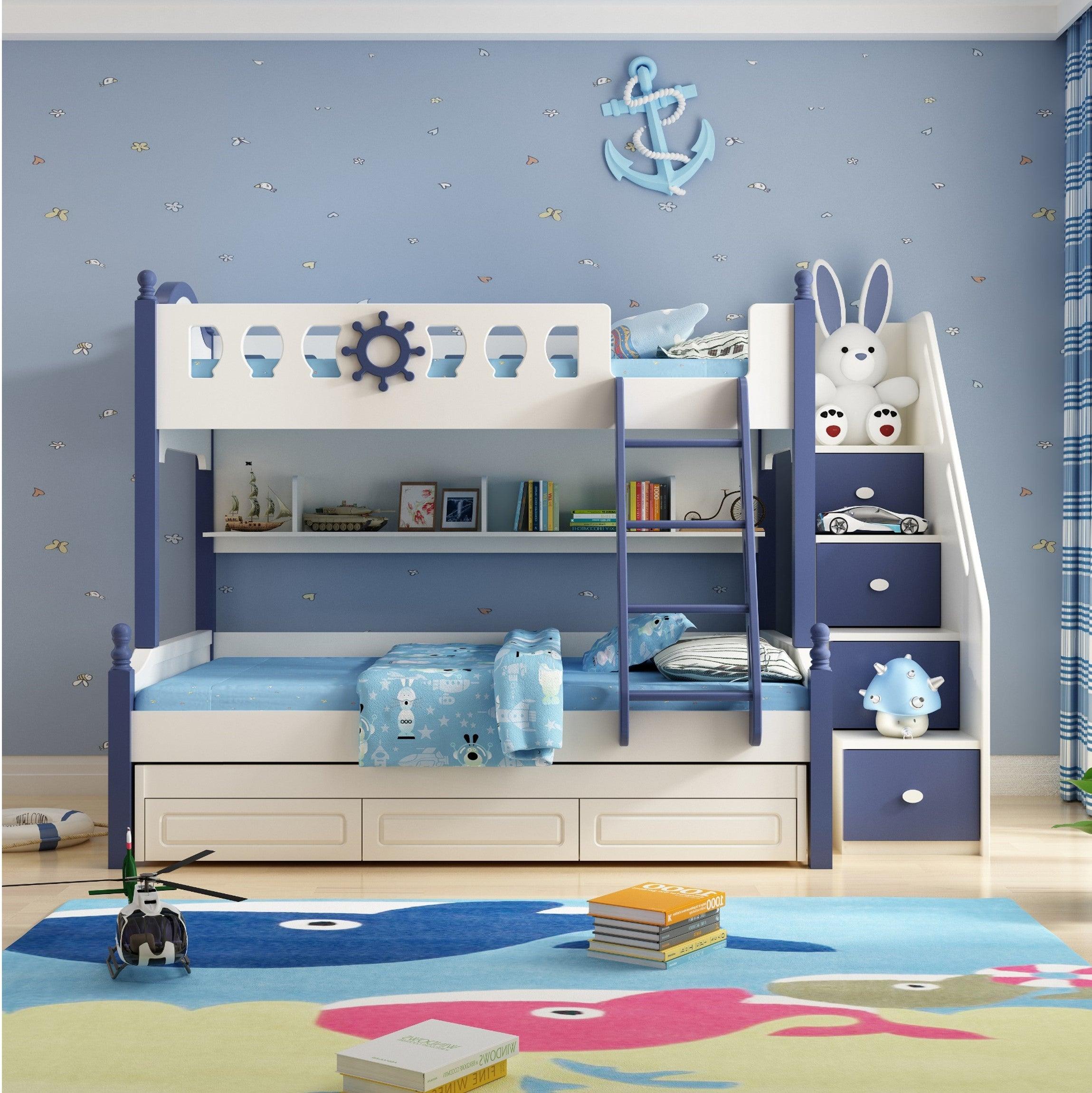 HB Rooms Sailor Bunk Bed (A07#) - Kids Haven HB Rooms Sailor Bunk Bed (A07#) - Kids Haven