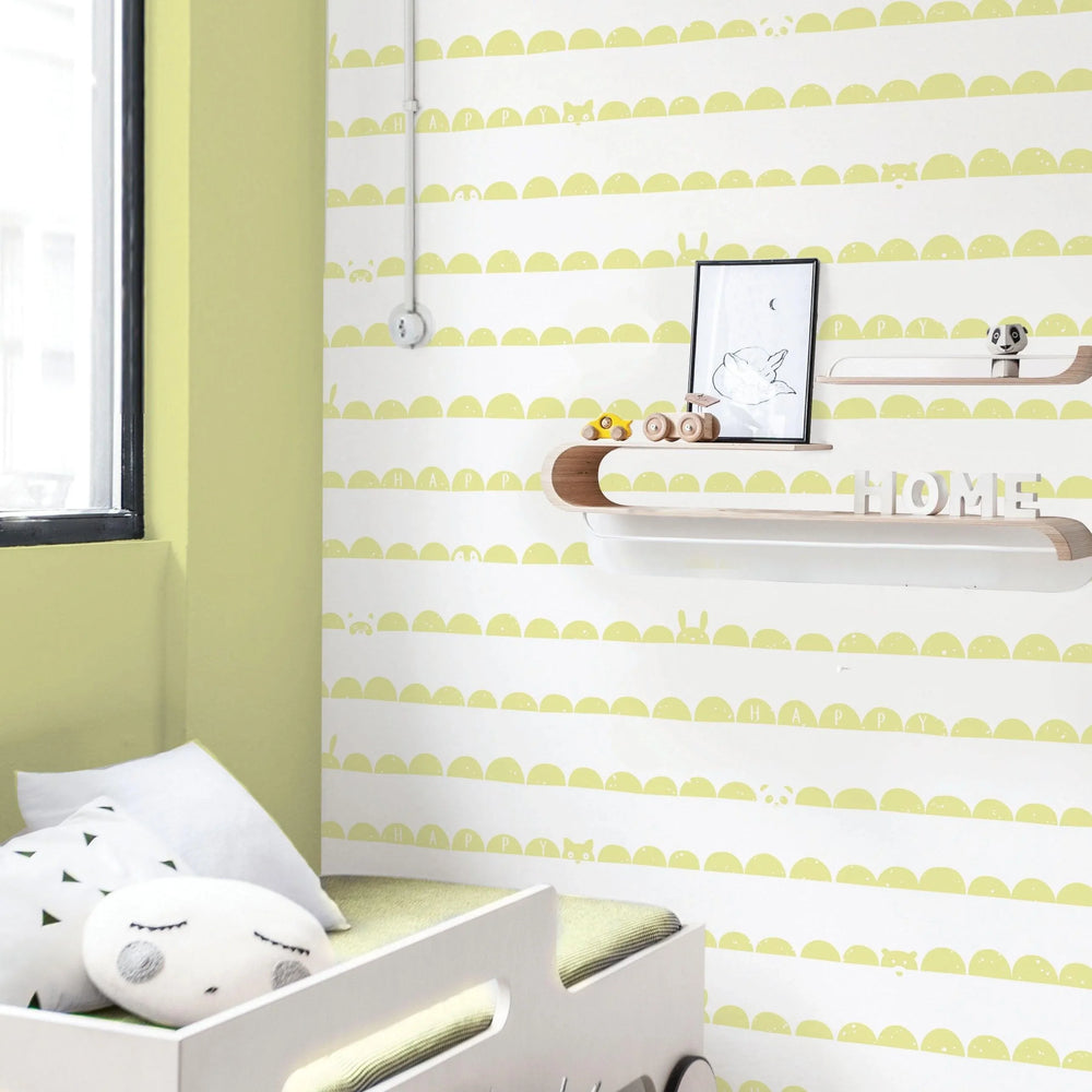 Happy Animals Hiding Wallpaper - Kids Haven