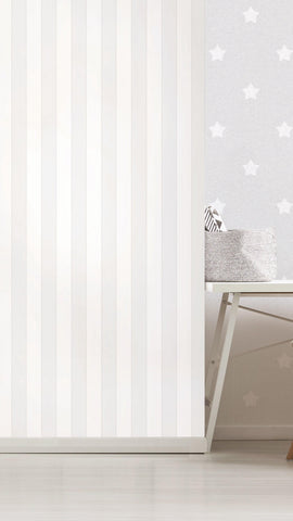 Grey & White Stripes Wallpaper - Kids Haven Grey & White Stripes Wallpaper - Kids Haven