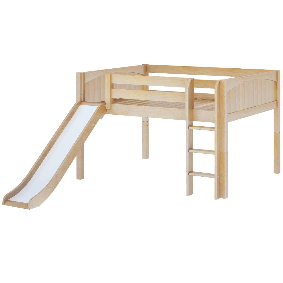 Maxtrix Low Loft w Front Slide (Ladder or Staircase) - fabric options - Kids Haven