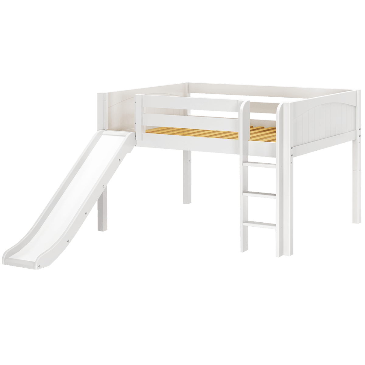 Maxtrix Low Loft w Front Slide (Ladder or Staircase) - fabric options - Kids Haven