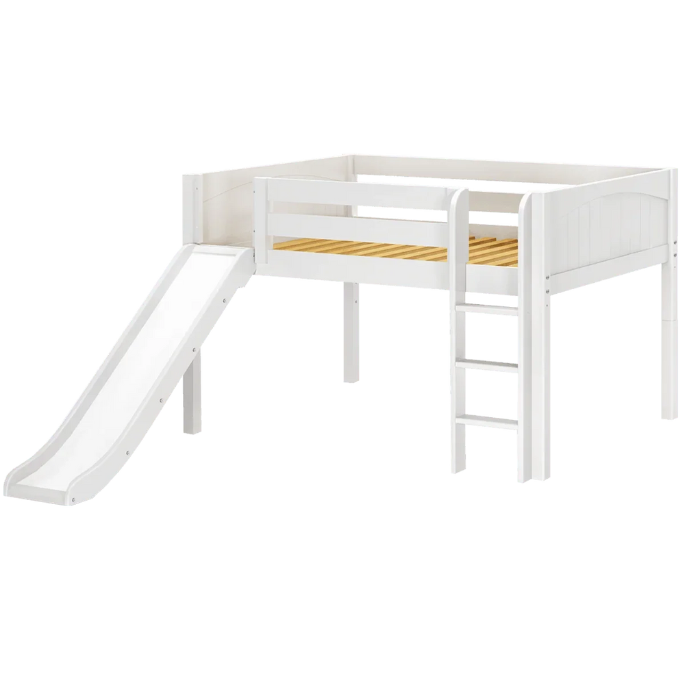Maxtrix Low Loft w Front Slide (Ladder or Staircase) - fabric options - Kids Haven
