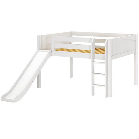 Maxtrix Low Loft w Front Slide (Ladder or Staircase) - fabric options - Kids Haven Maxtrix Low Loft w Front Slide (Ladder or Staircase) - fabric options - Kids Haven