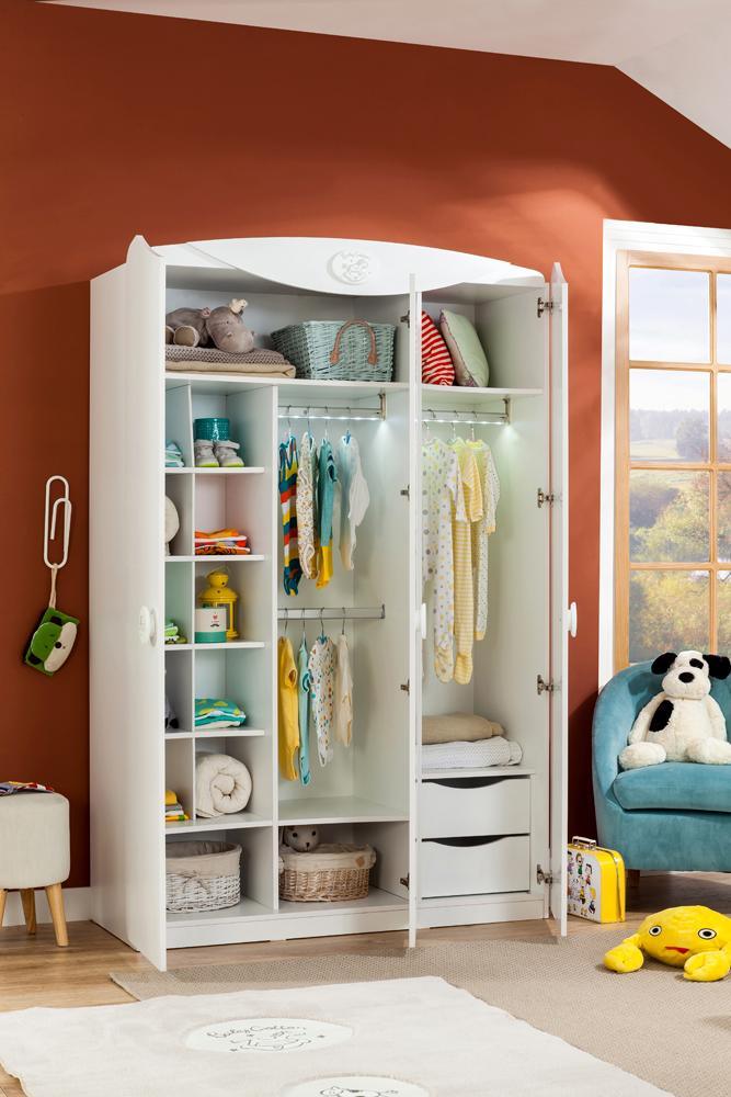 Cilek Baby Cotton Sl 3 Doors Wardrobe - Kids Haven Cilek Baby Cotton Sl 3 Doors Wardrobe - Kids Haven