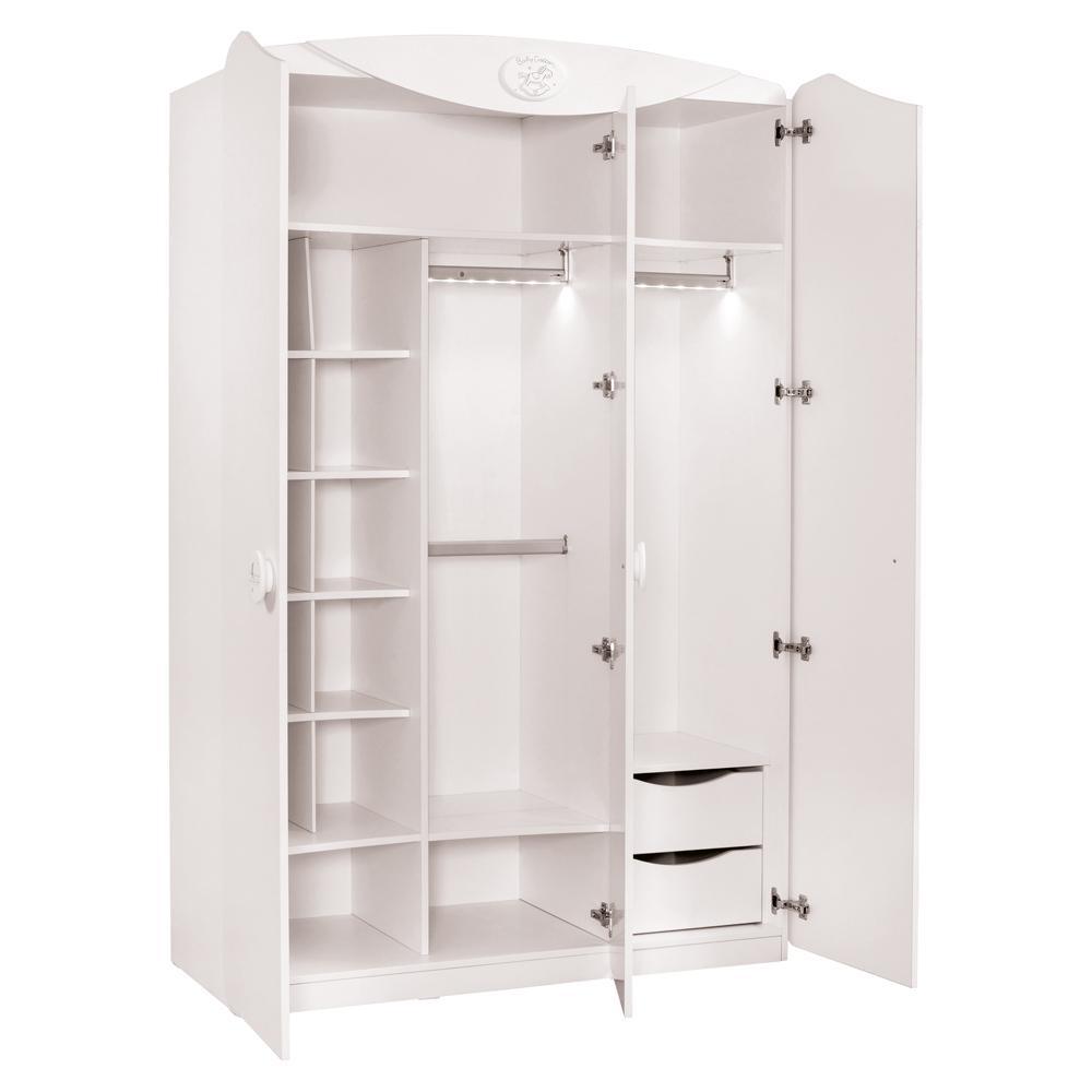Cilek Baby Cotton Sl 3 Doors Wardrobe - Kids Haven Cilek Baby Cotton Sl 3 Doors Wardrobe - Kids Haven