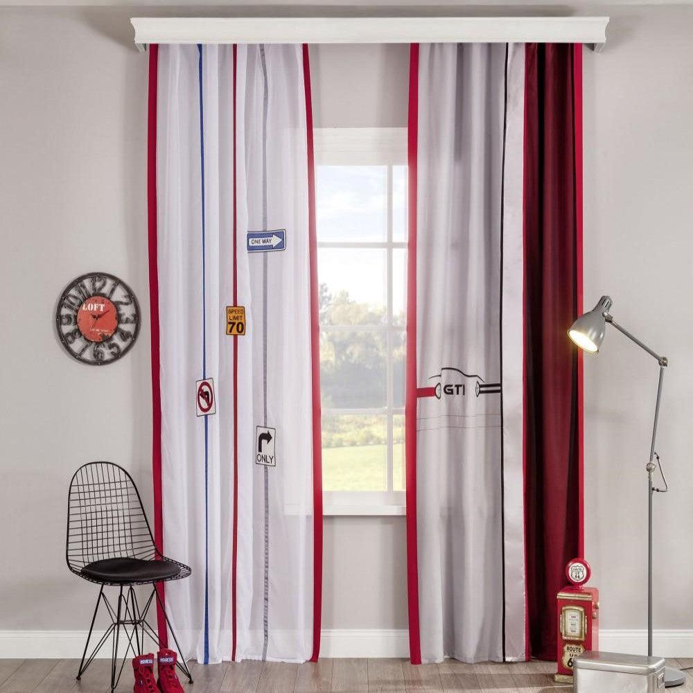 Cilek Nitro Curtain (140X260 Cm) And/Or Bipanel Sheers (140X260 Cm) - Kids Haven