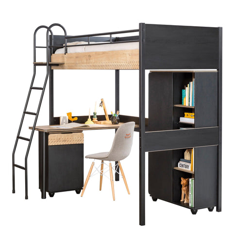 Cilek Black High Nightstand - Kids Haven Cilek Black High Nightstand - Kids Haven