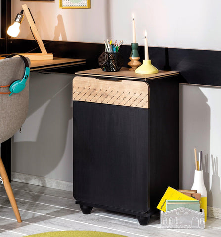 Cilek Black High Nightstand - Kids Haven Cilek Black High Nightstand - Kids Haven