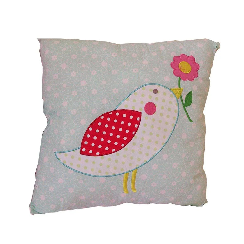 Snuggle Birdie Square Cushion