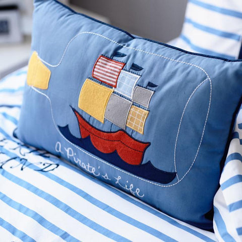 Snuggle Blue Pirate Cushion - Kids Haven