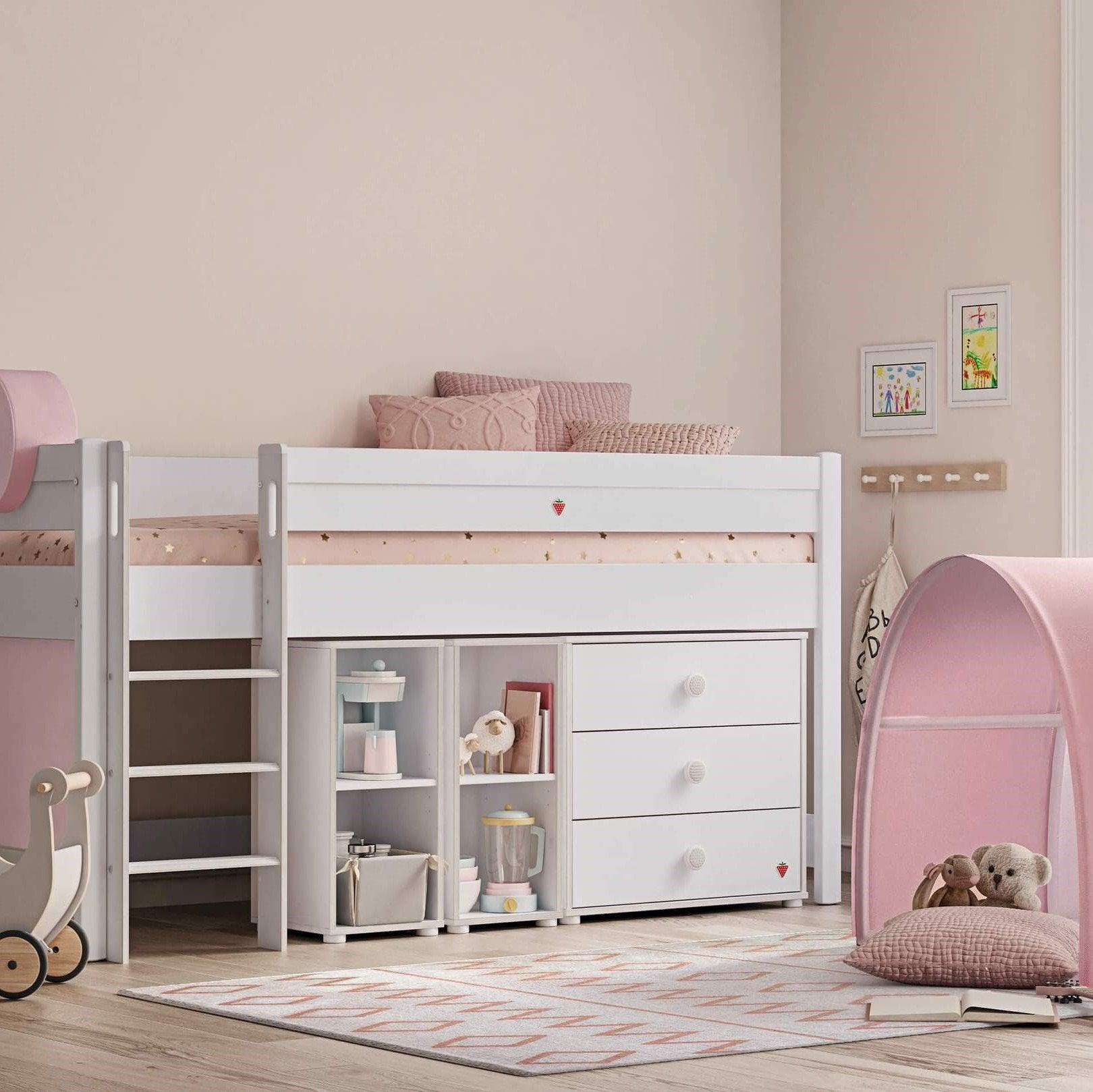 Cilek Montes White Low Loft Bed (90x200 Cm) – Kids Haven