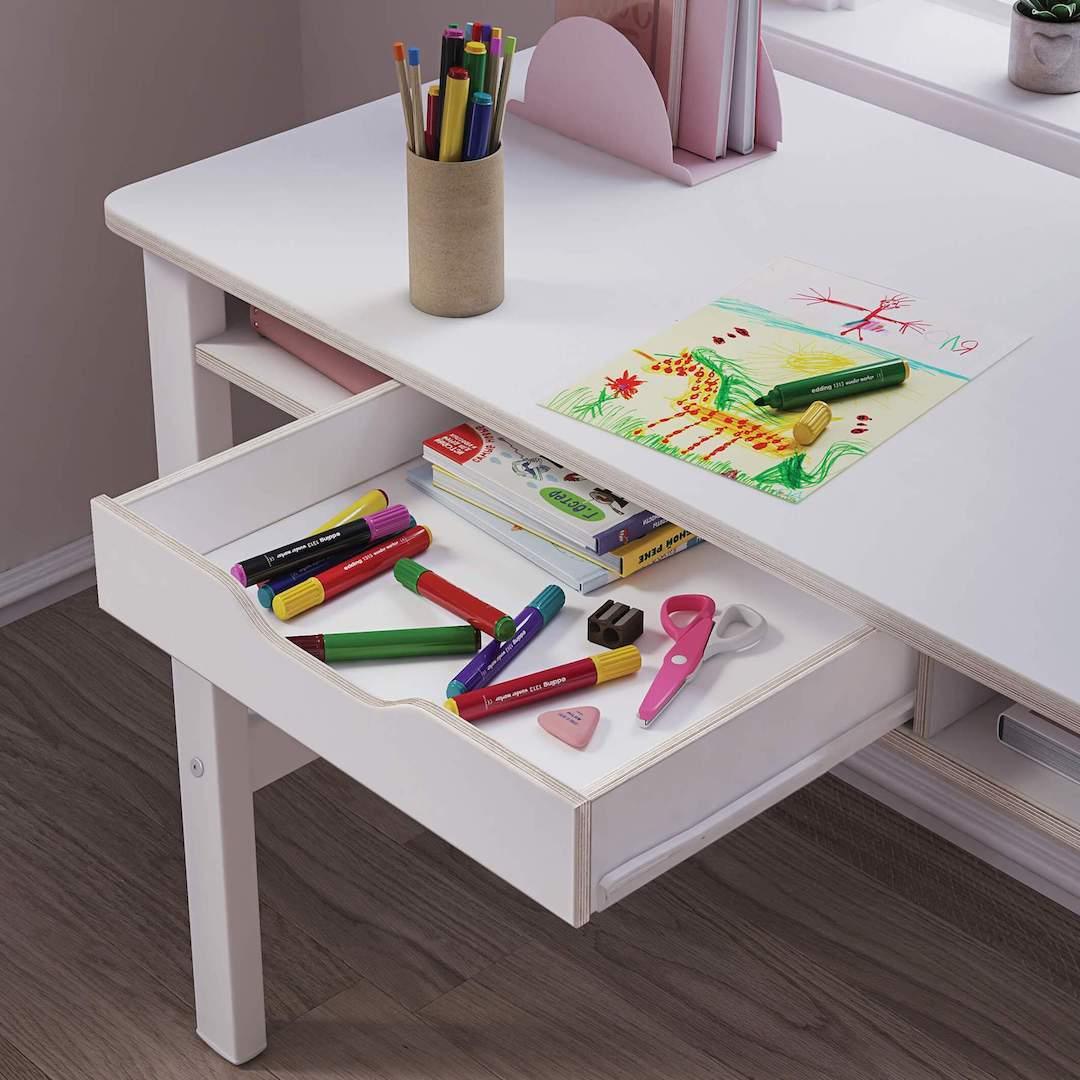 Cilek Montes White Study Desk - Kids Haven