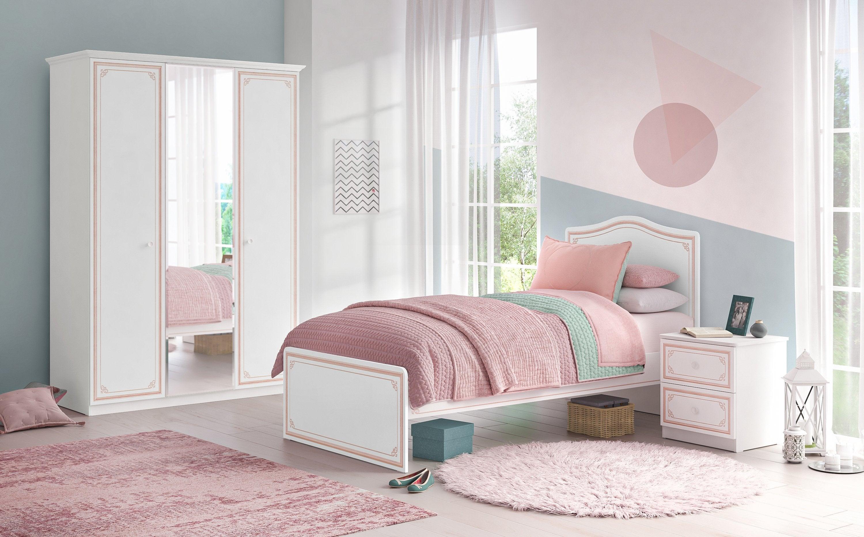Cilek Selena Pink Bed (100X200 Cm Or 120X200 Cm) - Kids Haven