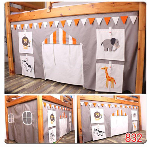 Snuggle Circus Underbed Curtains  Snuggle Circus Underbed Curtains