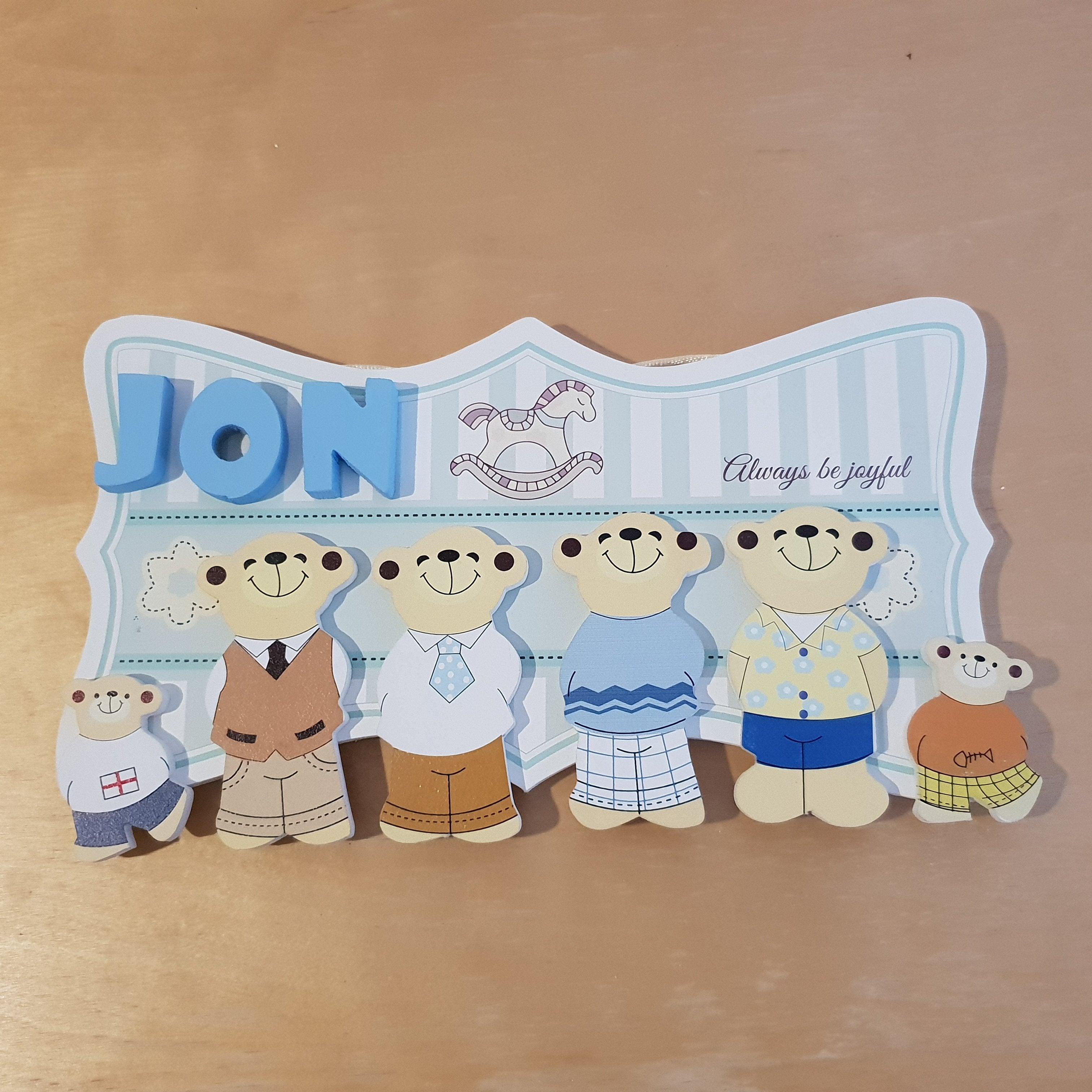 C&F Wooden Papa Bear Character - Blue Pyjamas - Kids Haven C&F Wooden Papa Bear Character - Blue Pyjamas - Kids Haven