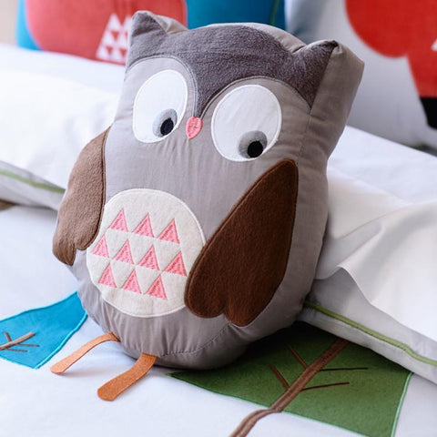 Snuggle Cute Brown Owl Cushion - Kids Haven Snuggle Cute Brown Owl Cushion - Kids Haven