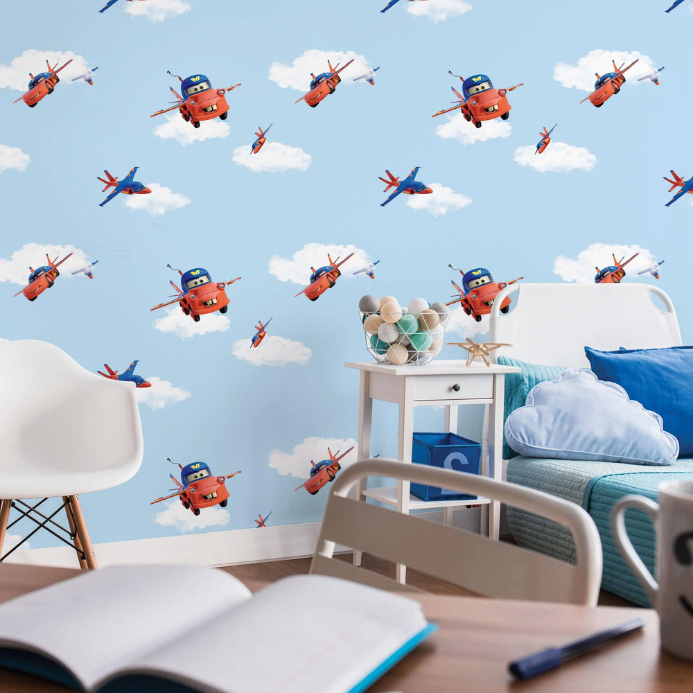 Trucks in the Cloud Wallpaper - Kids Haven