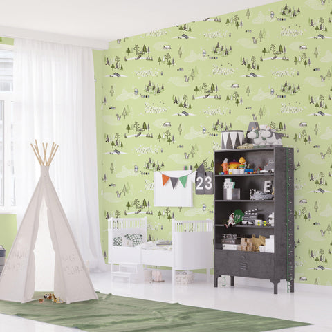 Winnie the Pooh Camping Adventures Wallpaper - Kids Haven Winnie the Pooh Camping Adventures Wallpaper - Kids Haven