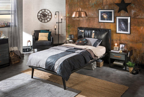 Cilek Dark Metal Bed (100X200 Cm Or 120X200 Cm) - Kids Haven Cilek Dark Metal Bed (100X200 Cm Or 120X200 Cm) - Kids Haven