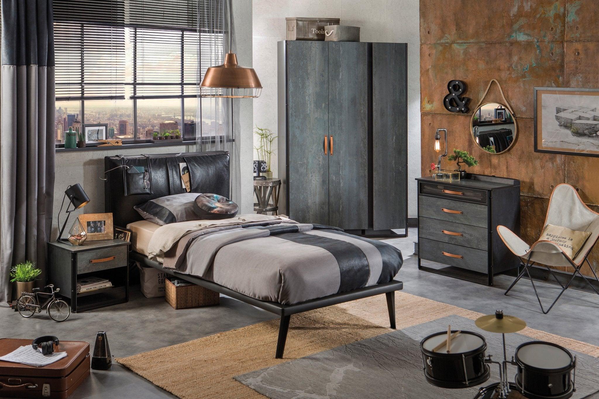 Cilek Dark Metal Bed (100X200 Cm Or 120X200 Cm) - Kids Haven Cilek Dark Metal Bed (100X200 Cm Or 120X200 Cm) - Kids Haven