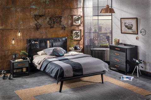 Cilek Dark Metal Bed (100X200 Cm Or 120X200 Cm) - Kids Haven Cilek Dark Metal Bed (100X200 Cm Or 120X200 Cm) - Kids Haven