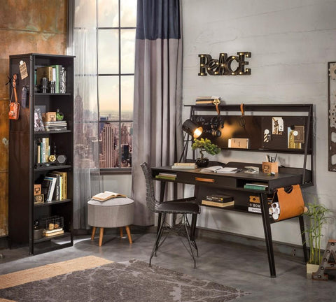 Cilek Dark Metal Bookcase - Kids Haven Cilek Dark Metal Bookcase - Kids Haven