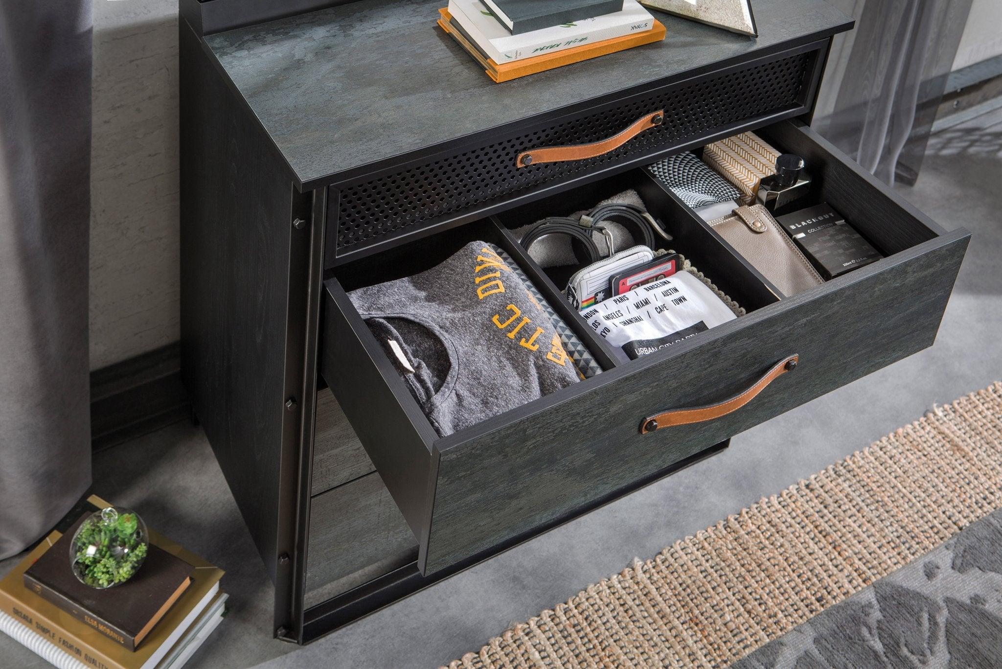 Cilek Dark Metal Dresser - Kids Haven Cilek Dark Metal Dresser - Kids Haven