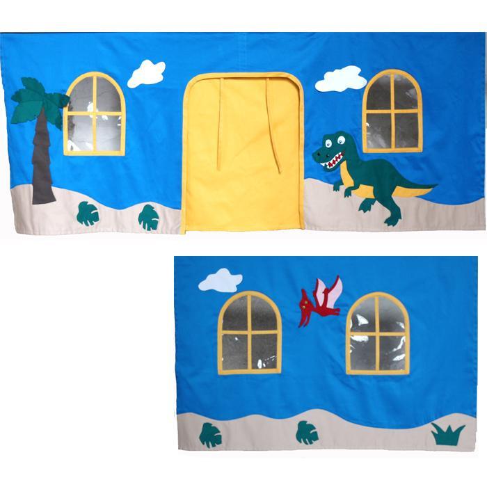 Snuggle Dinosaur Underbed Curtains Snuggle Dinosaur Underbed Curtains