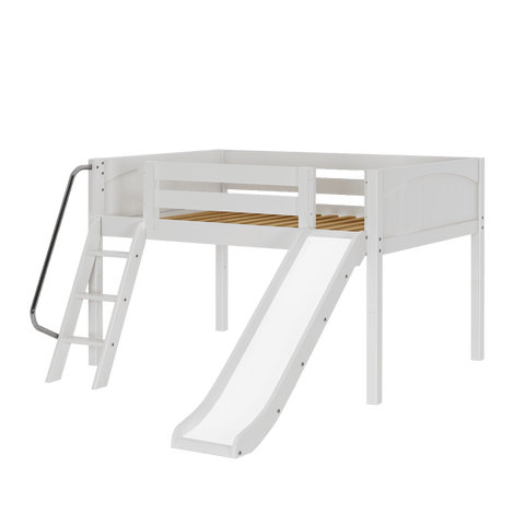 Maxtrix Low Loft w Front Slide (Ladder or Staircase) - fabric options - Kids Haven Maxtrix Low Loft w Front Slide (Ladder or Staircase) - fabric options - Kids Haven