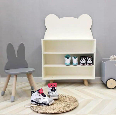 FIJN Cloud/Bear Low 3 Tier Rack - Kids Haven FIJN Cloud/Bear Low 3 Tier Rack - Kids Haven