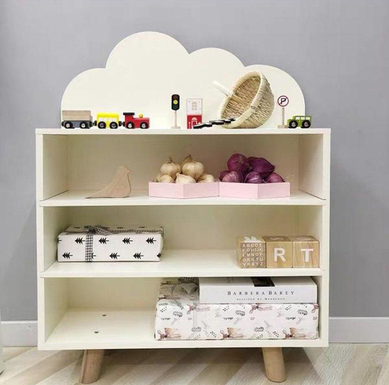 FIJN Cloud/Bear Low 3 Tier Rack - Kids Haven FIJN Cloud/Bear Low 3 Tier Rack - Kids Haven