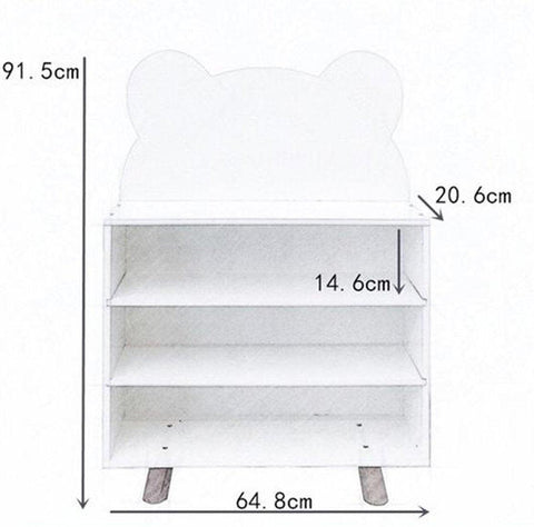 FIJN Cloud/Bear Low 3 Tier Rack - Kids Haven FIJN Cloud/Bear Low 3 Tier Rack - Kids Haven