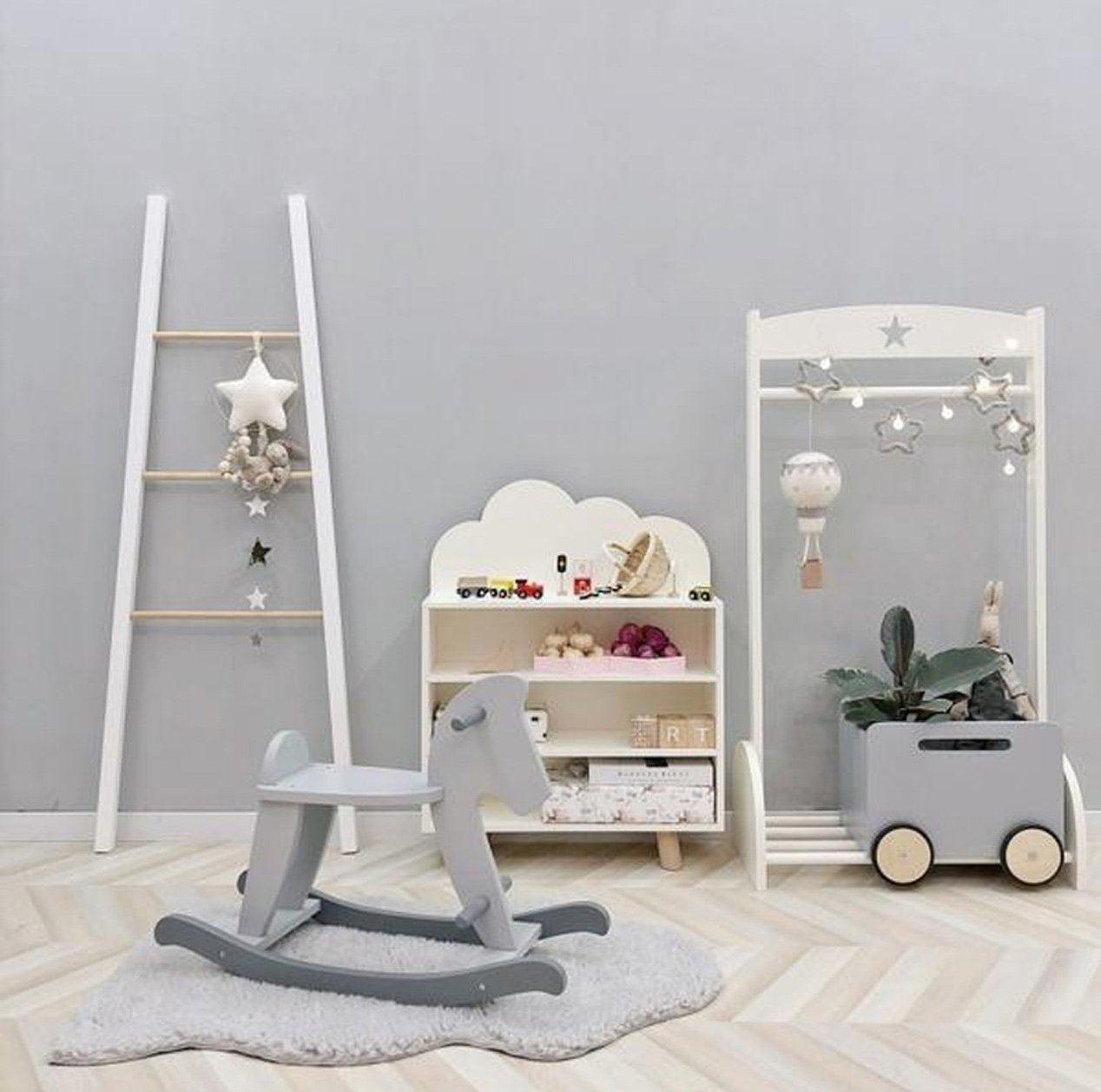 FIJN Cloud/Bear Low 3 Tier Rack - Kids Haven FIJN Cloud/Bear Low 3 Tier Rack - Kids Haven