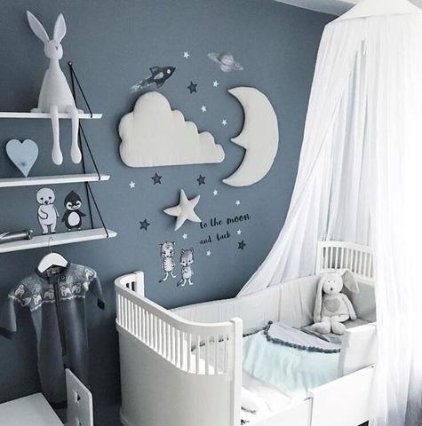 FIJN Cloud Moon Star Wall Décor - Kids Haven FIJN Cloud Moon Star Wall Décor - Kids Haven