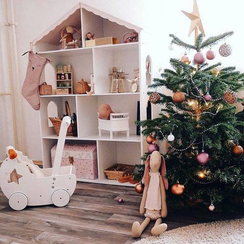 FIJN Pink Roof House Bookshelf - Kids Haven FIJN Pink Roof House Bookshelf - Kids Haven