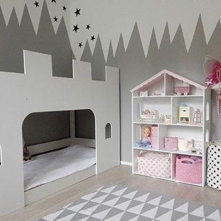 FIJN Pink Roof House Bookshelf - Kids Haven FIJN Pink Roof House Bookshelf - Kids Haven