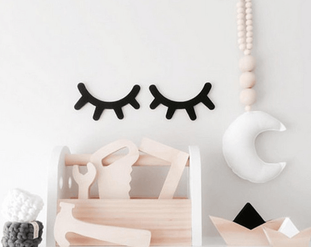 FIJN Sleepy Eyelash Wall Décor - Kids Haven FIJN Sleepy Eyelash Wall Décor - Kids Haven