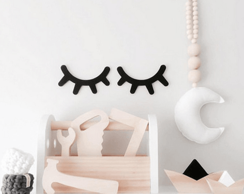FIJN Sleepy Eyelash Wall Décor - Kids Haven FIJN Sleepy Eyelash Wall Décor - Kids Haven