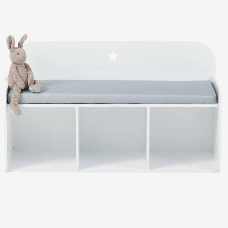 FIJN White Star Bench with Storage Compartments - Kids Haven FIJN White Star Bench with Storage Compartments - Kids Haven