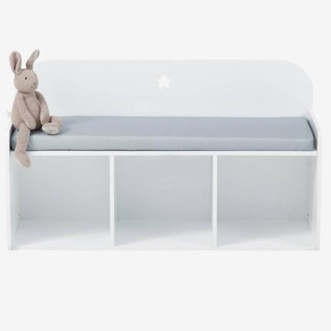 FIJN White Star Bench with Storage Compartments - Kids Haven FIJN White Star Bench with Storage Compartments - Kids Haven