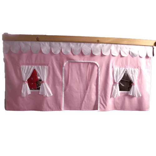 Snuggle Girls Pink Underbed Curtains - Kids Haven Snuggle Girls Pink Underbed Curtains - Kids Haven
